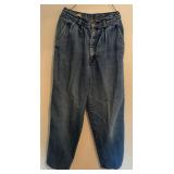 Vtg Calvin Klein Jeans Made in USA Red-On-Tan