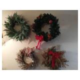 Group of decorative wreaths