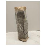 Stone tower covered in quartz crystals