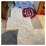 Lot of 7 Throw Rugs