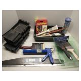 Group of painting supplies