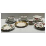 13 Cups & Saucers of Various Designs/Patterns