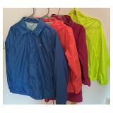 Lot of4   2 Lightweight Jackets & 2 Rain Jackets