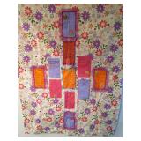 Handmade teaxher's quilt, 53x40 signed by students