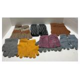 Lot of 7 Pairs of Ladies Gloves