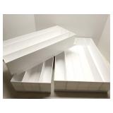 Lot of 3 plastic slideout shelves