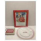 Group of Coca-Cola collectibles