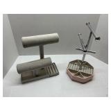 Lot of 2 Jewelry Display Stands