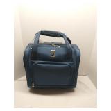 London Fog blue carry on bag