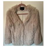 Sanctuary Shaggy Faux Fur Jacket V-neckline XS