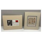 Georgia O'Keeffe Stamp & Norman Rockwell Print