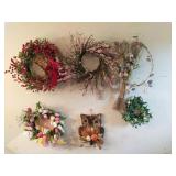 Group of decorative wreaths