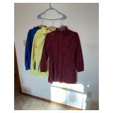 Lot of 3 Lightweight Hooded Rain Jackets