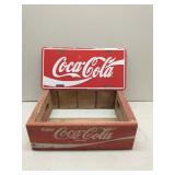 Small Coca-Cola crate & license plate