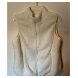 True Craft Ivory Sherpa Vest Size OX