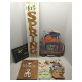 Group of decorative signs