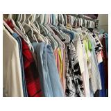 Closet Hanging on Right Side Lot with Mixed Brands