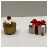 Fitz & Floyd Cupcake Shaker & Spode Christmas