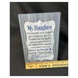 My Daughter - Gifting Plaque