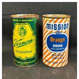 Vintage Soda Cans Vernors - Orang Drink