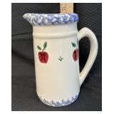 Ceramic Decorative Apple Painted Pitcher