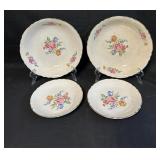 2 Sets Vtg Porcelain Bowls and Saucer/Plates