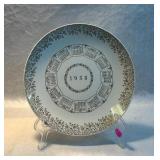 1958 Calendar Memory Plate