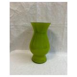 9" Green Glass Vase