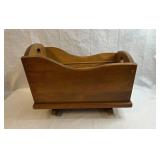 Vintage Wooden Doll Rocker