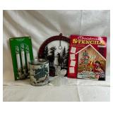 Holiday Lot 1 Luminary Stencils Tin Wall Decor