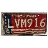 1976 Michigan License Plate