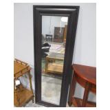 Upright Wall Mirror w/Black Frame