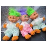 3 Troll Plush Toys