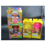 4 Troll Dolls in Original Pkgs