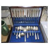 Silverplate May Queen Flatware Set in Case