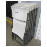 Six Folding Chairs - Lifetime Brand