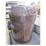 Glazed Crock w/Lid