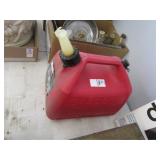 Red Plastic Gas Can