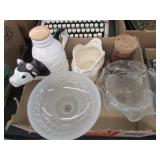 Cow Pitcher & Decorative Dishes