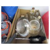 Bottles, Steel Pan, Vase, Mercedes Ornament