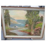 Framed Ocean Scene Artwork
