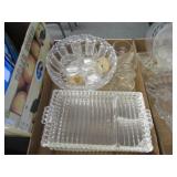 Glass Party Plate Set & owl