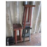 Set of 3 Wood Plant Stands