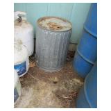 Metal Trash Can