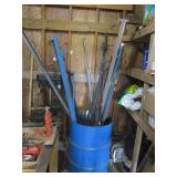 Metal Barrel w/Contents