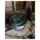 Metal Bucket w/Braided Cable, Rope
