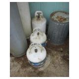 Three Propane Tanks