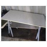 Pair of Tables w/Metal Bases