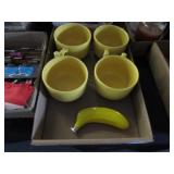 Yellow Alpine Cuisine Bowls & Banana Flask