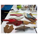 wooden bird cutouts